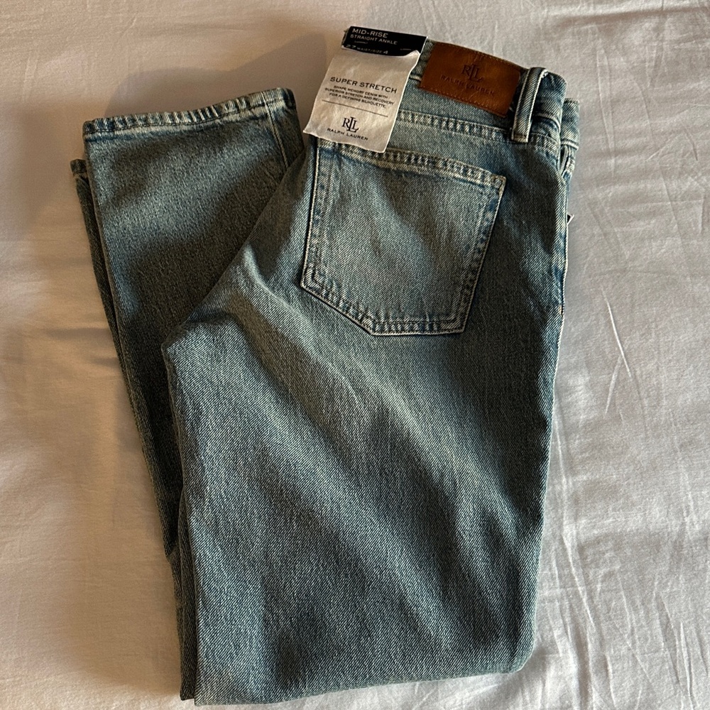 NWT Ralph Lauren Women's Straight Leg Jeans sz 27 (size 4)